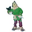 Wizard of Oz Scarecrow Fabric Mache Statue